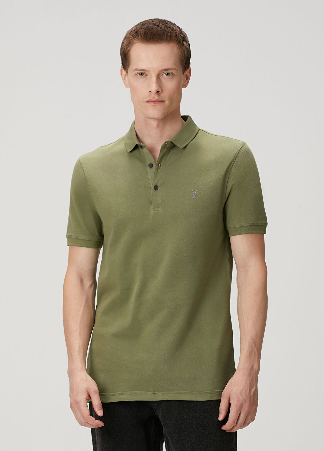 AllSaints Reform Haki Polo Yaka T-shirt