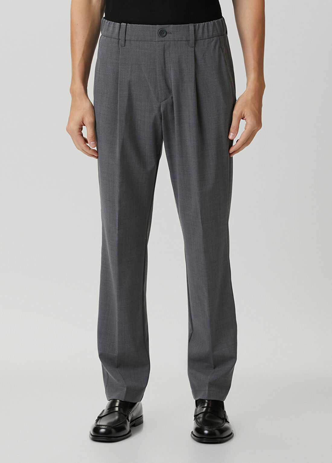 Herno Gri Beli Kordonlu Pantolon görsel 2