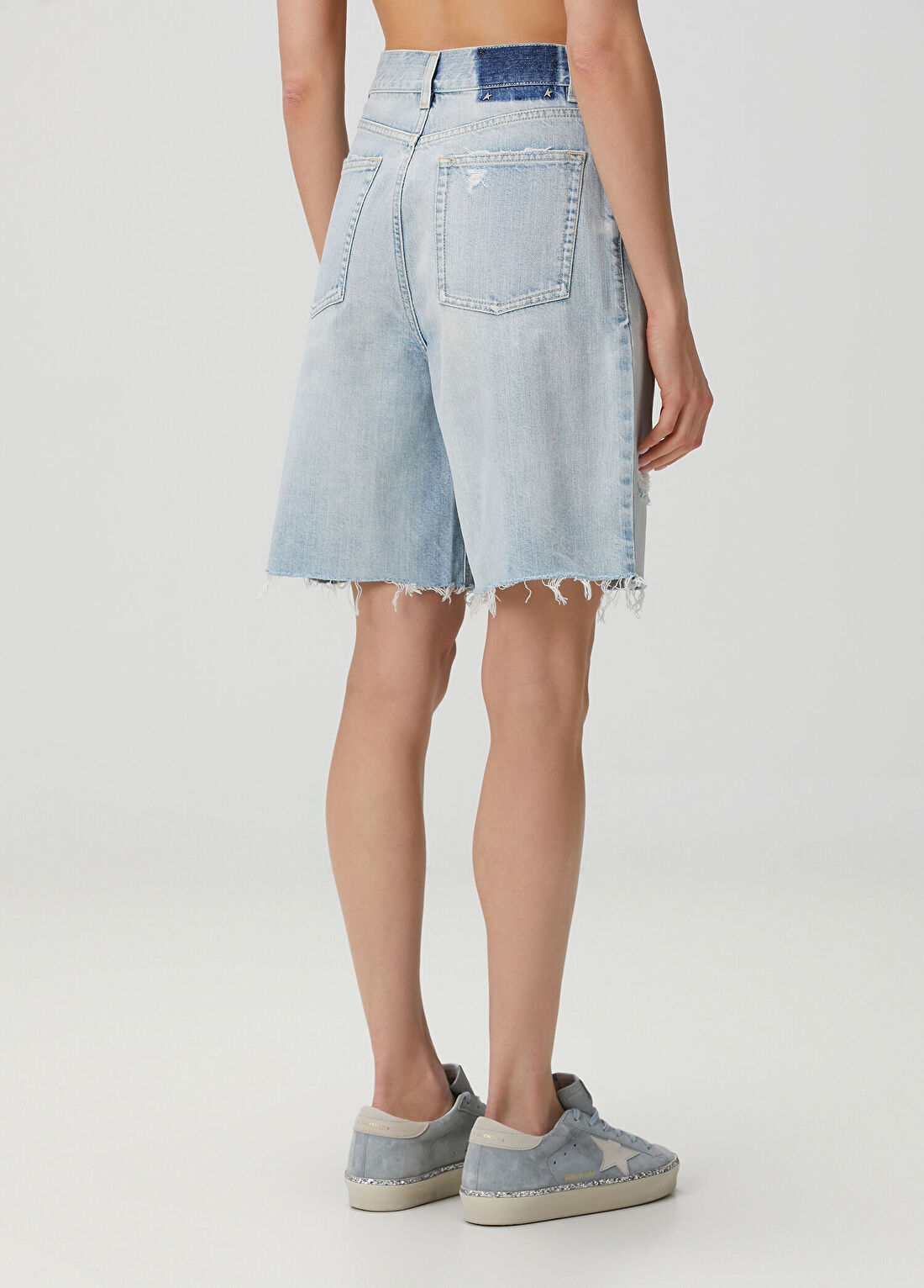 Golden Goose Mavi Bermuda Şort görsel 4