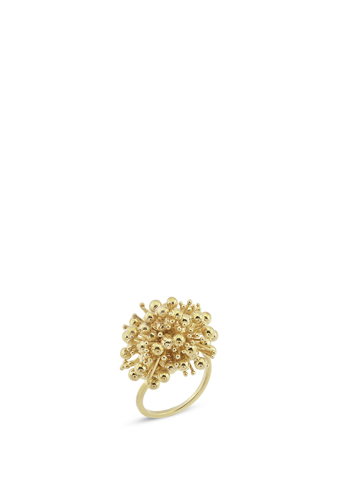 Orena Jewelry Spring 925 Ayar Gümüş 14 Ayar Altın Kaplama Kadın Yüzük