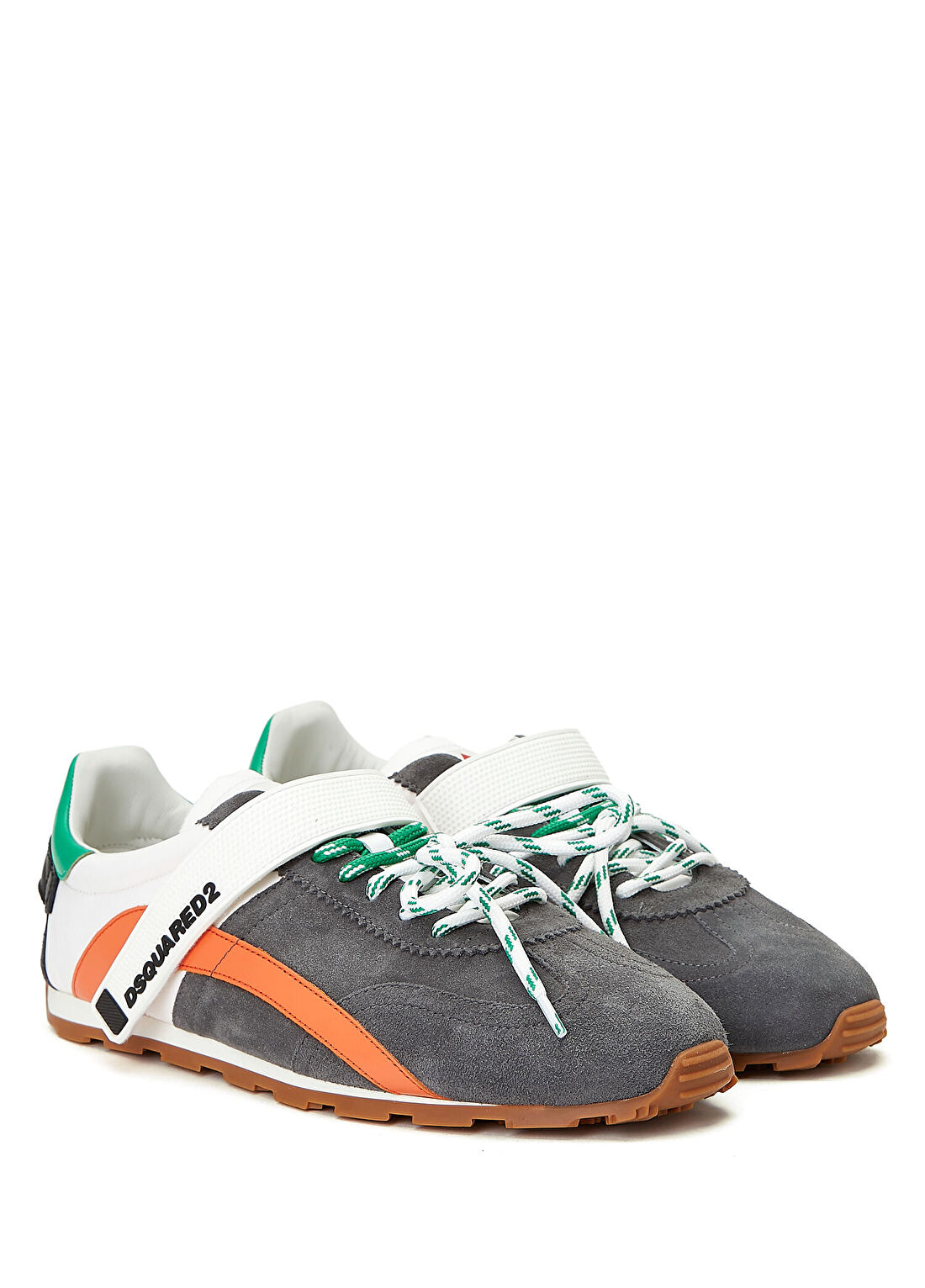 Dsquared2 DC-642 Beyaz Gri Erkek Deri Sneaker görsel 2