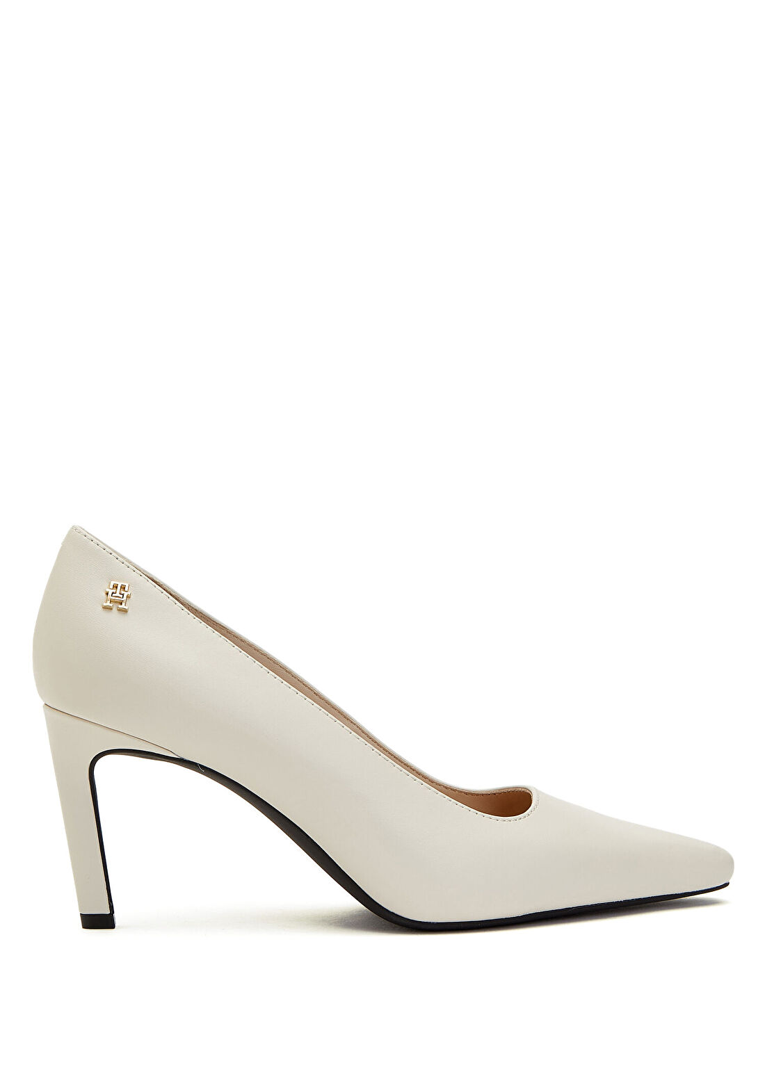 Tommy Hilfiger Bej Deri Stiletto