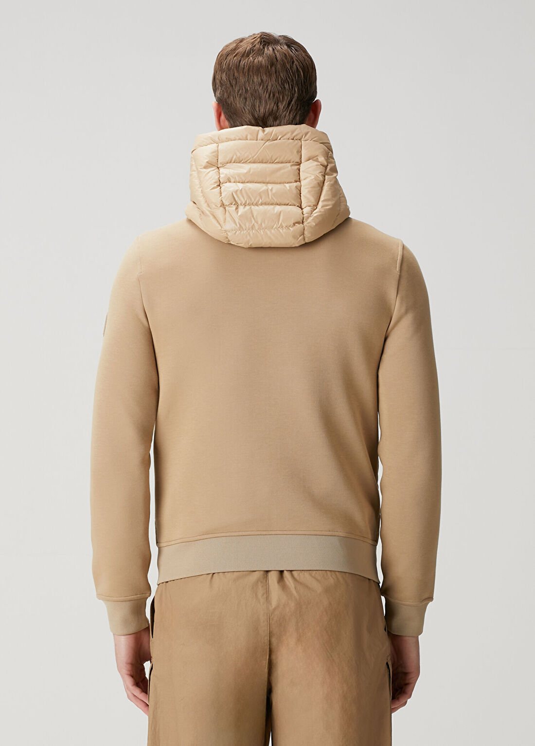 Mackage Bej Kapüşonlu Kapitone Garnili Mont görsel 4