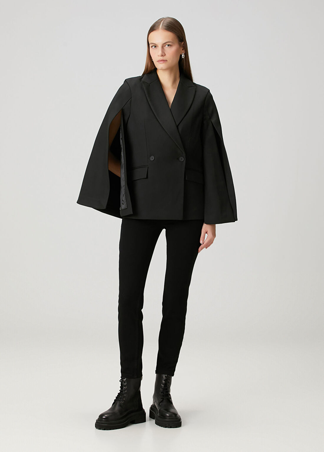 AllSaints Luna Siyah Blazer görsel 2
