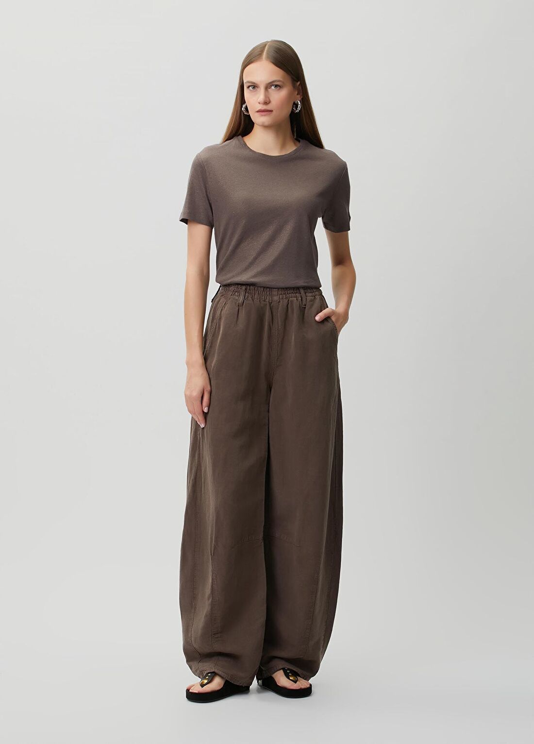 AllSaints Jett Pull On Kahverengi Pantolon