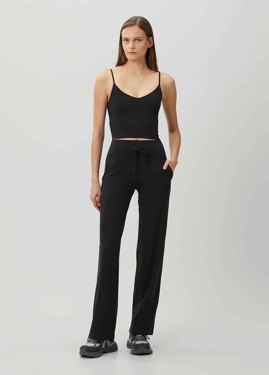 lululemon Groove Wide-Leg High-Rise Siyah Pantolon *Regular