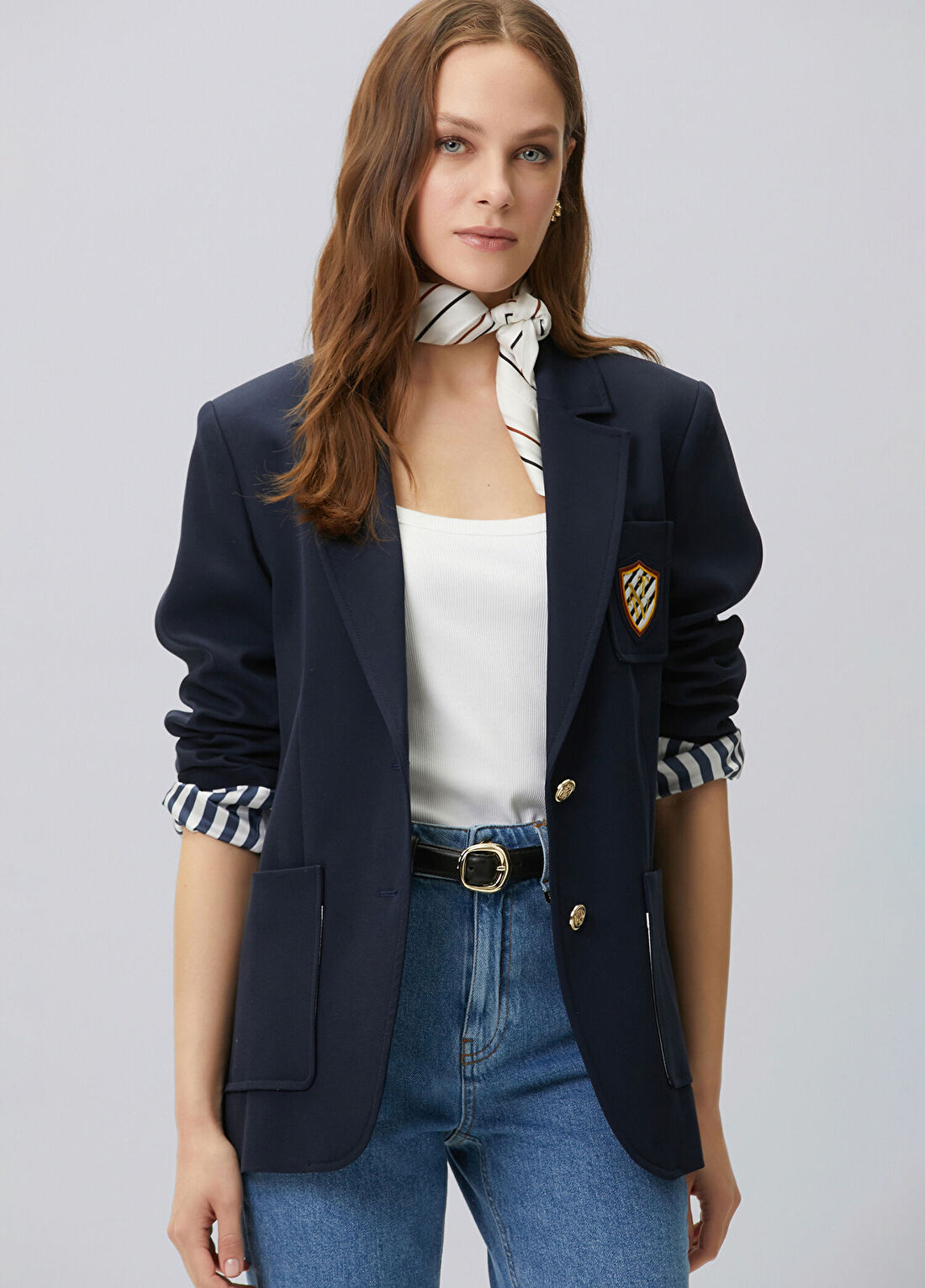 Network Lacivert Blazer Ceket
