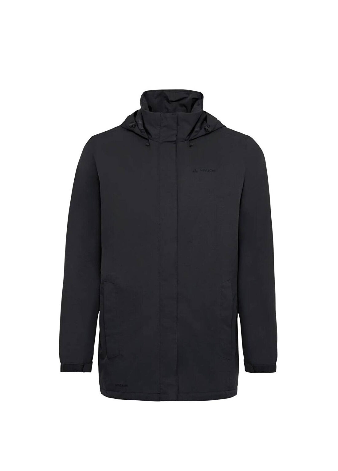 Vaude Escape Rain Siyah Kapüşonlu Erkek Parka