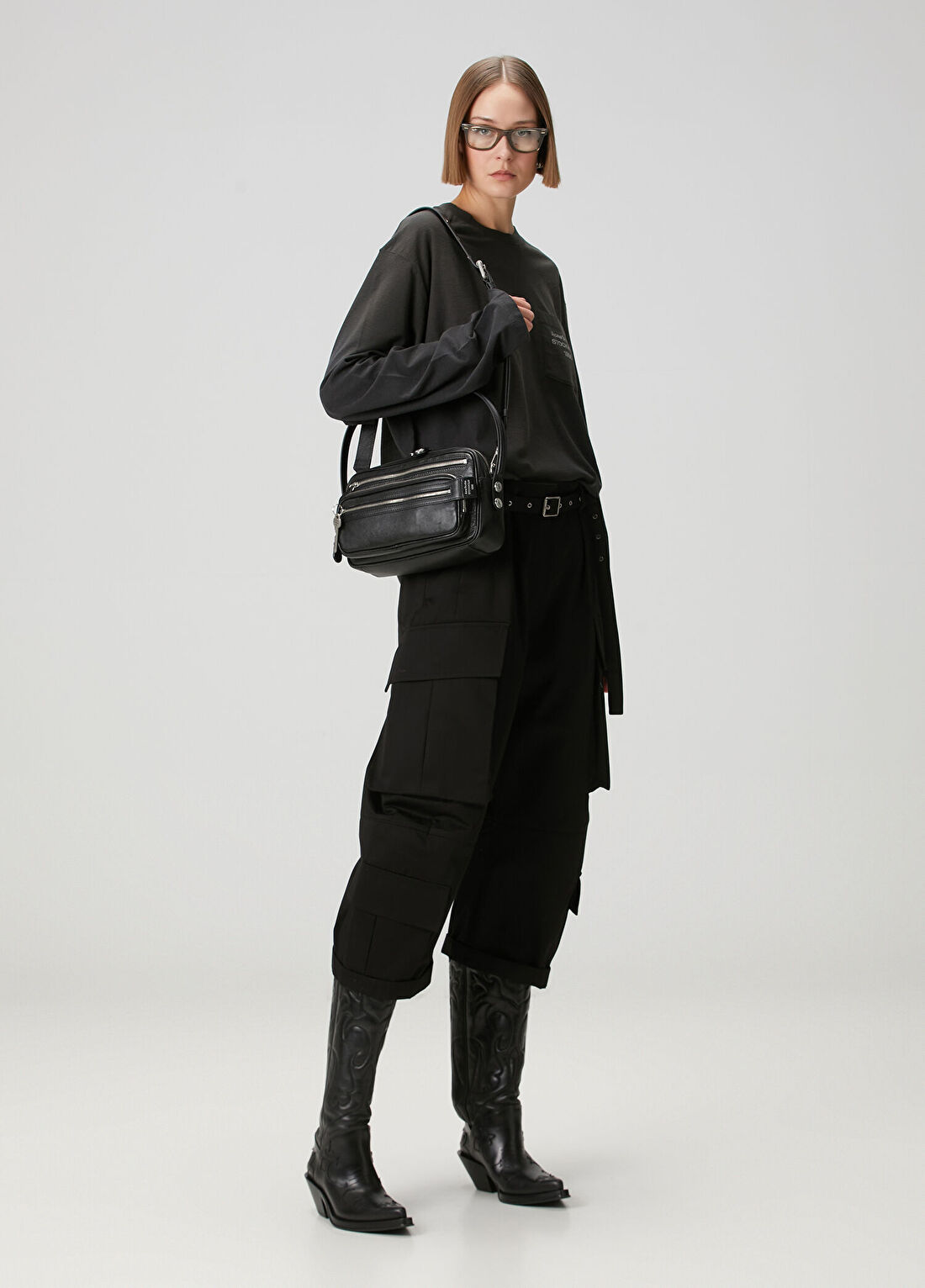 Acne Studios Siyah T-shirt görsel 2