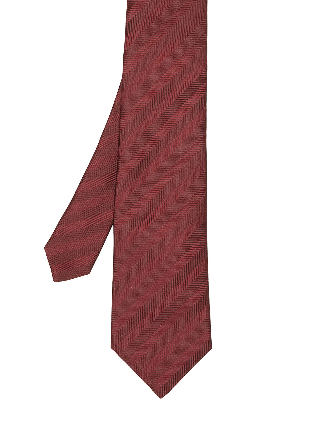 Brunello Cucinelli Bordo İpek Kravat