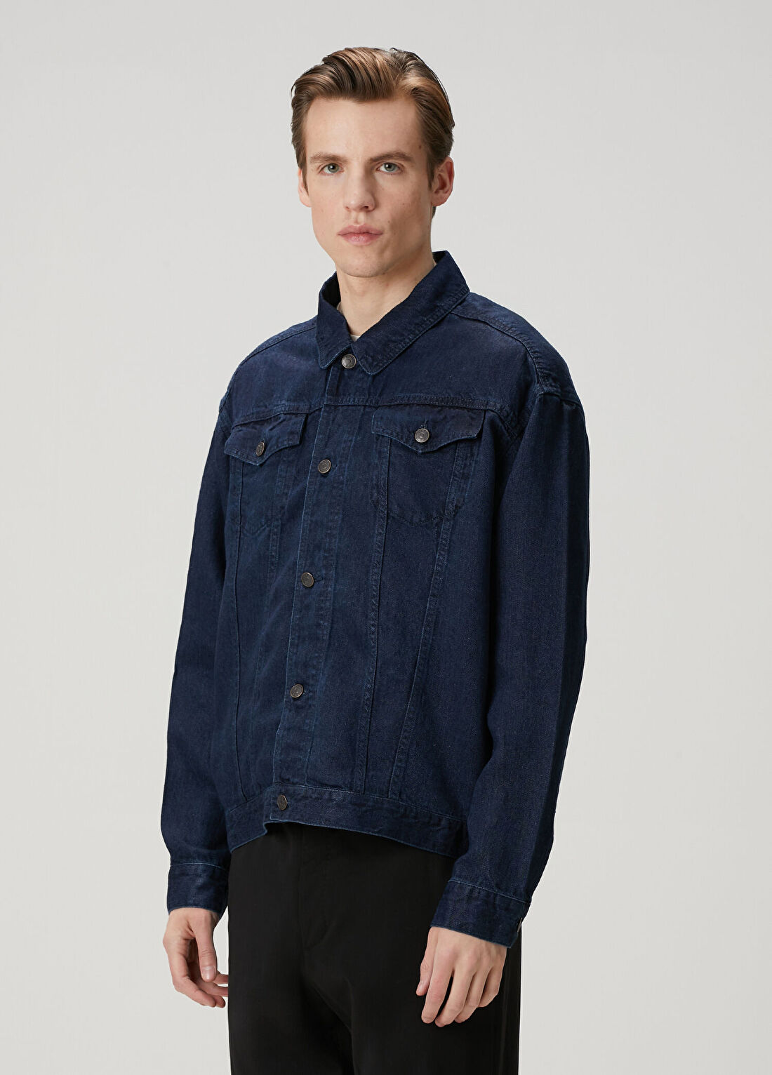 The Row Seb Lacivert Denim Ceket görsel 3