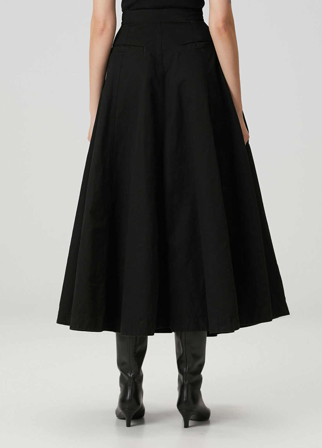 Balenciaga Siyah Midi Etek görsel 4