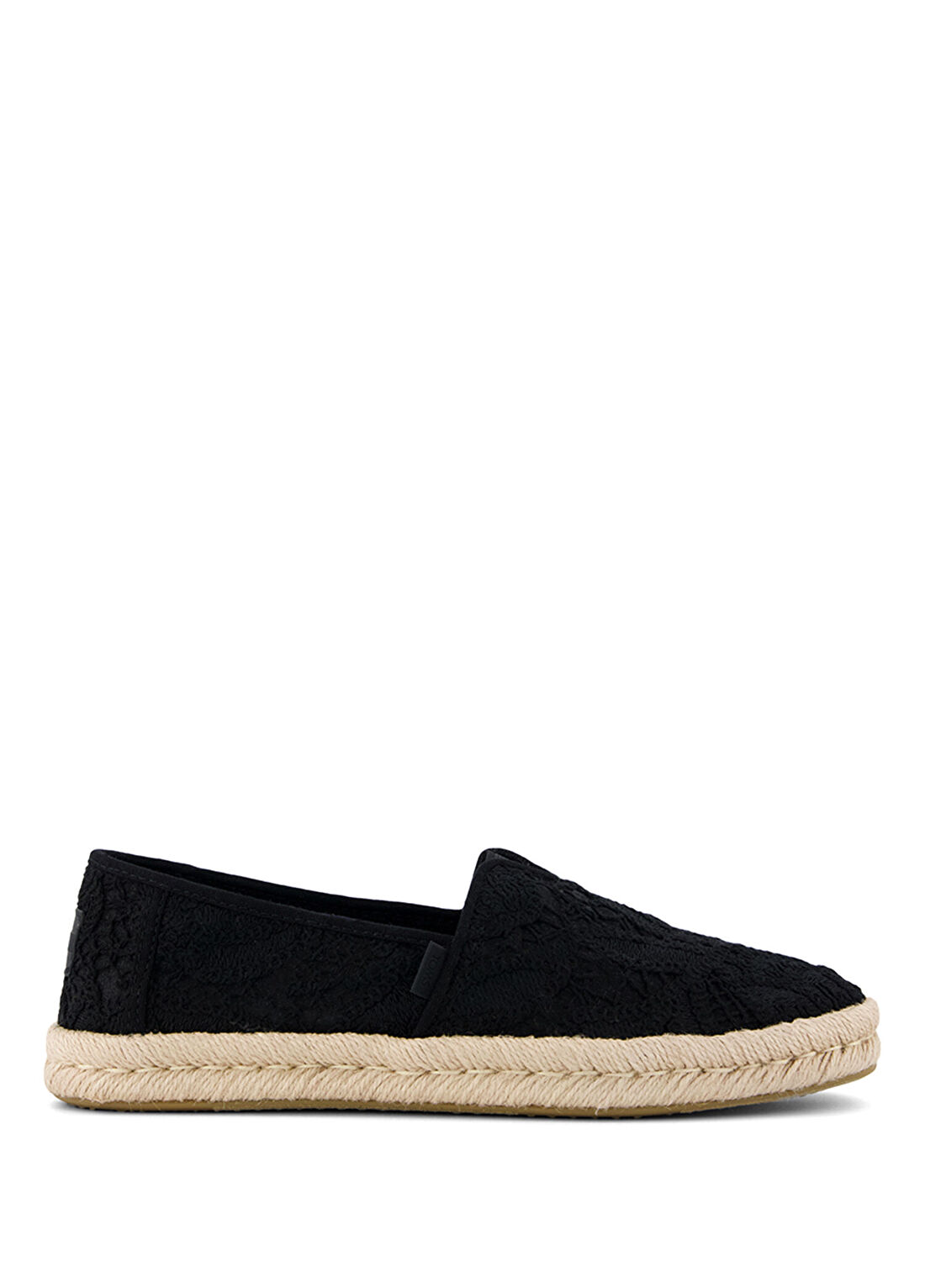 Toms Alpargata Rope 2.0 Floral Crochet Siyah Kadın Espadril