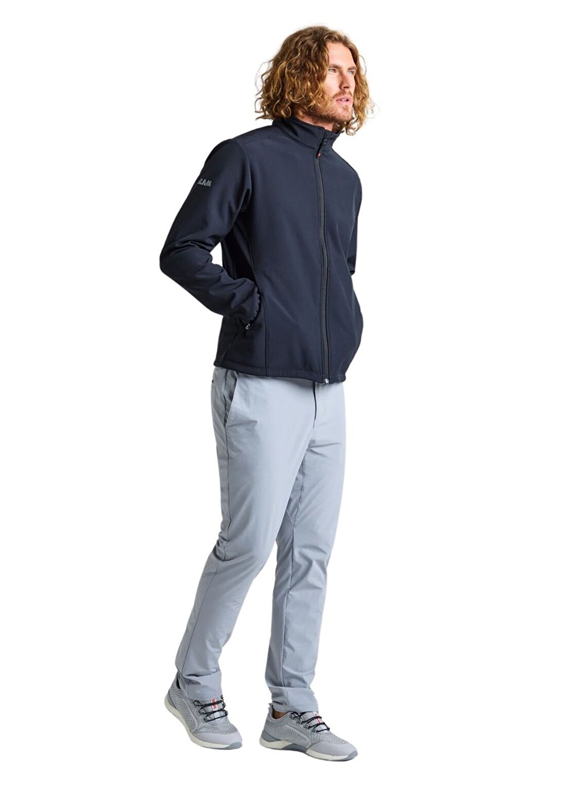 Slam Act Warm Softshell Siyah Erkek Spor Ceket görsel 4