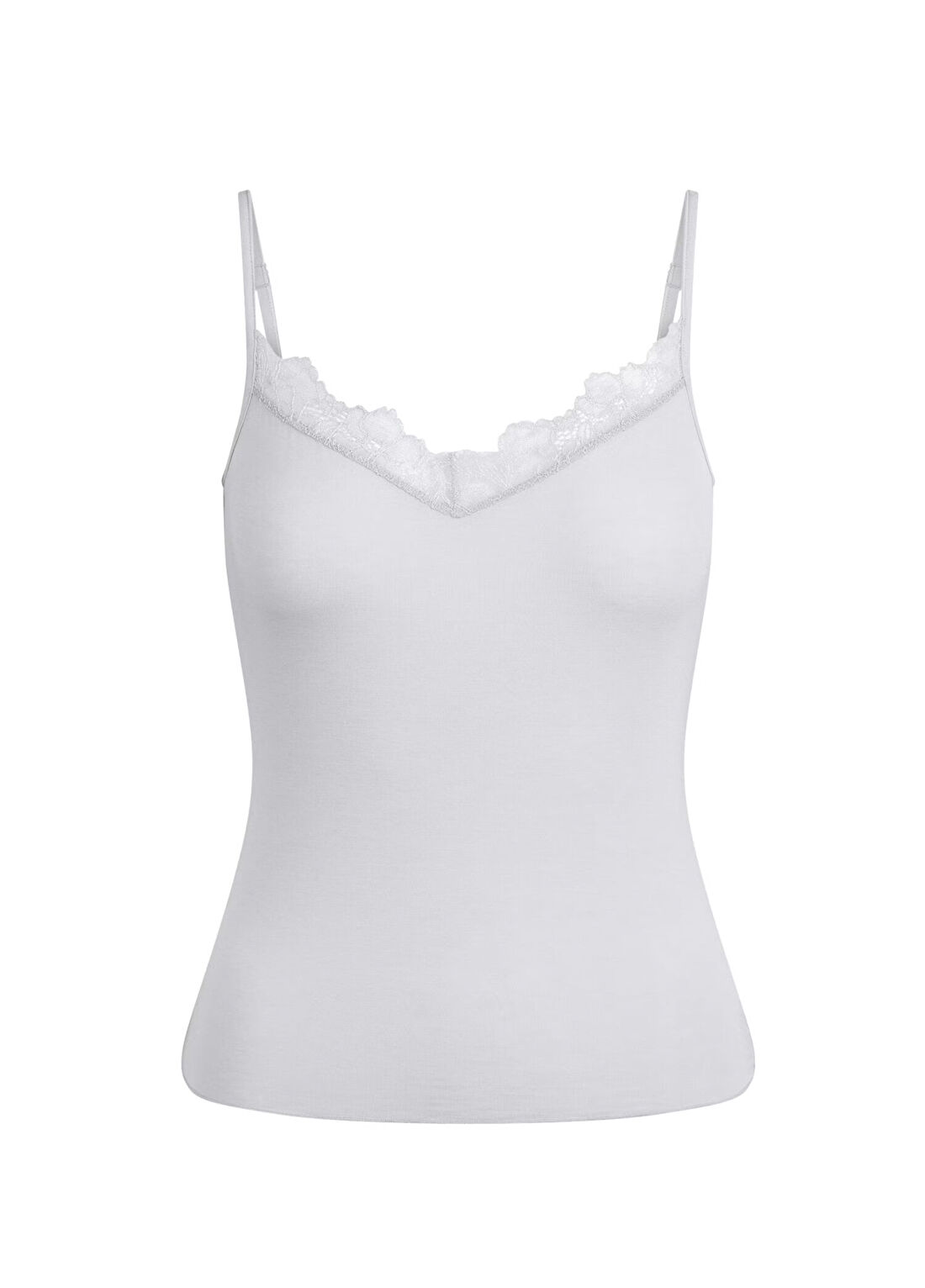 Skims Lace Cami Açık Gri Atlet