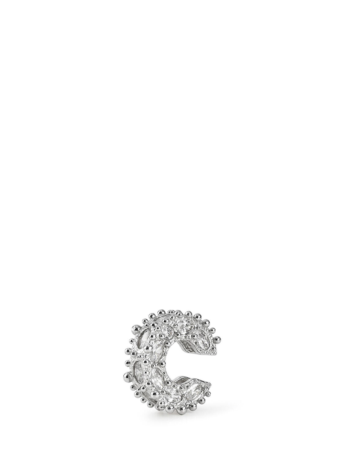 Mea Culpa Royal Ear Cuff Petite Rodyum Kaplama Kadın Kıkırdak Küpe