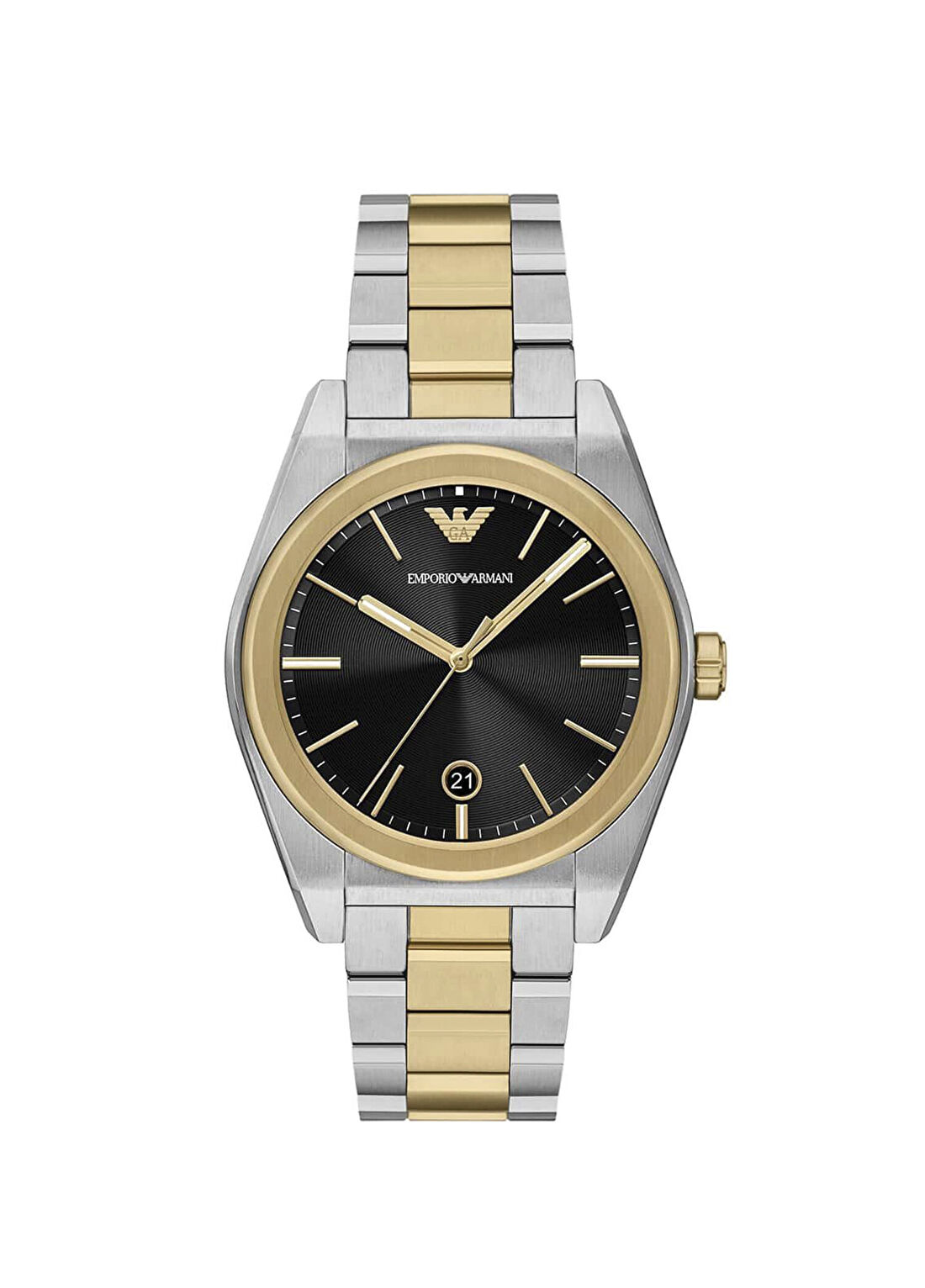 Emporio Armani AR11715 Altın Rengi Metalik Gri Çelik Erkek Kol Saati