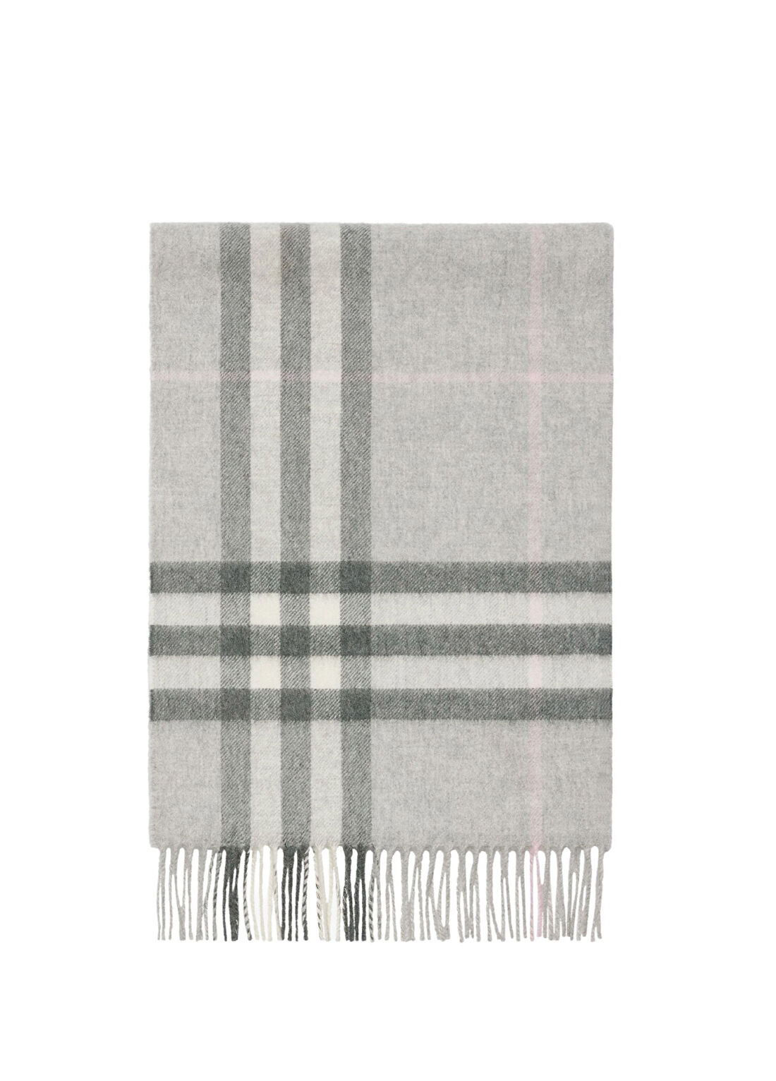 Burberry Check Cashmere Gri Kaşmir Kadın Atkı görsel 2