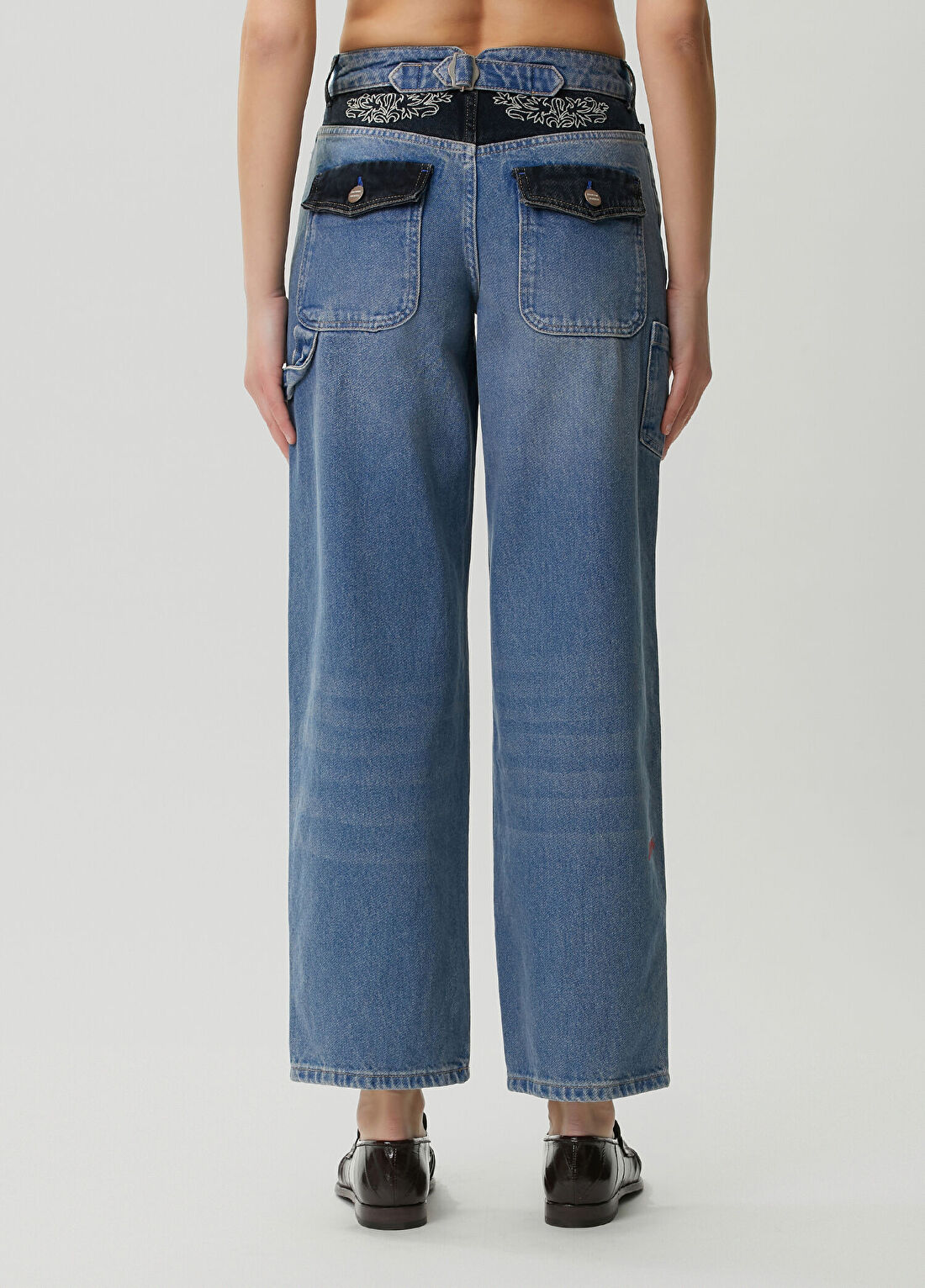 Damson Madder Drew Mavi Jean Pantolon görsel 4