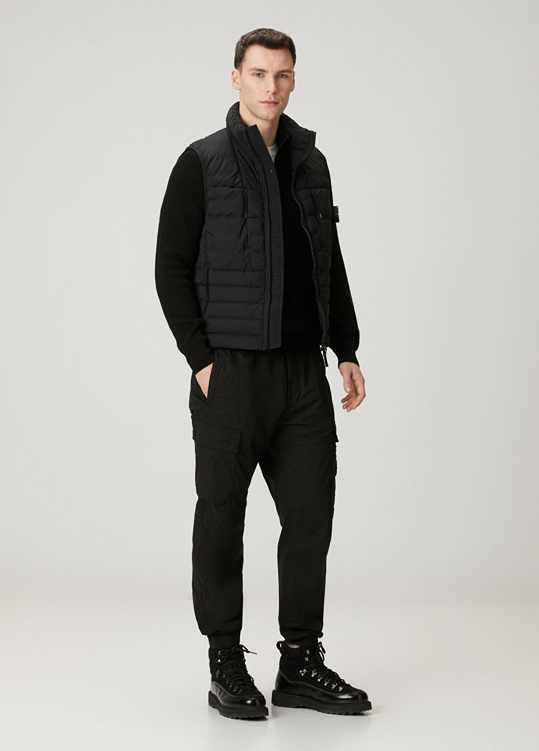 Stone Island Siyah Puff Yelek görsel 2