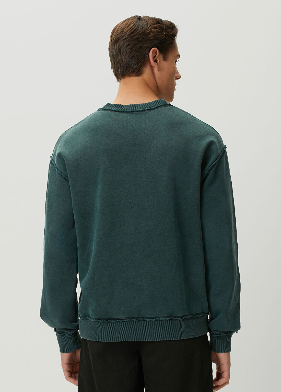 Dolce&Gabbana Yeşil Logo Detaylı Sweatshirt görsel 4