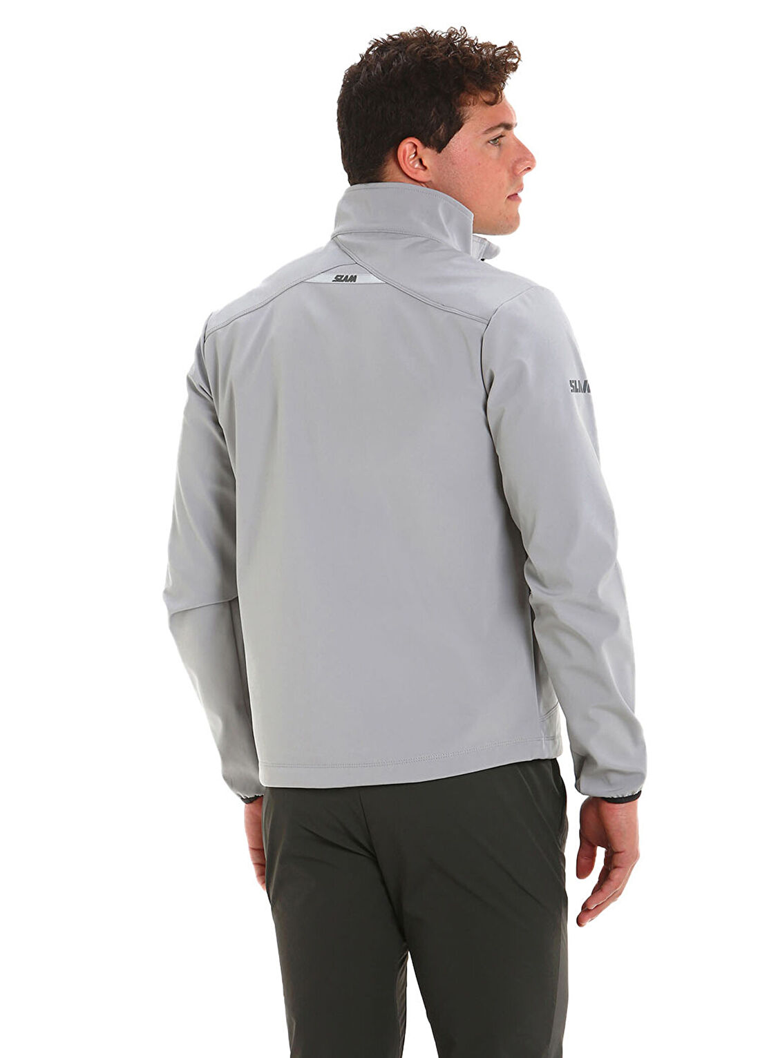 Slam Act Softshell Gri Erkek Spor Ceket görsel 2