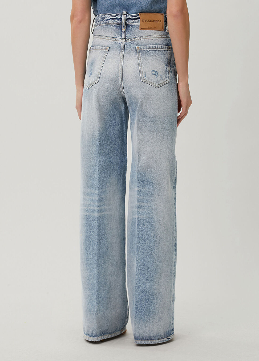 Dsquared2 Baggy Fit Mavi Jean Pantolon görsel 4