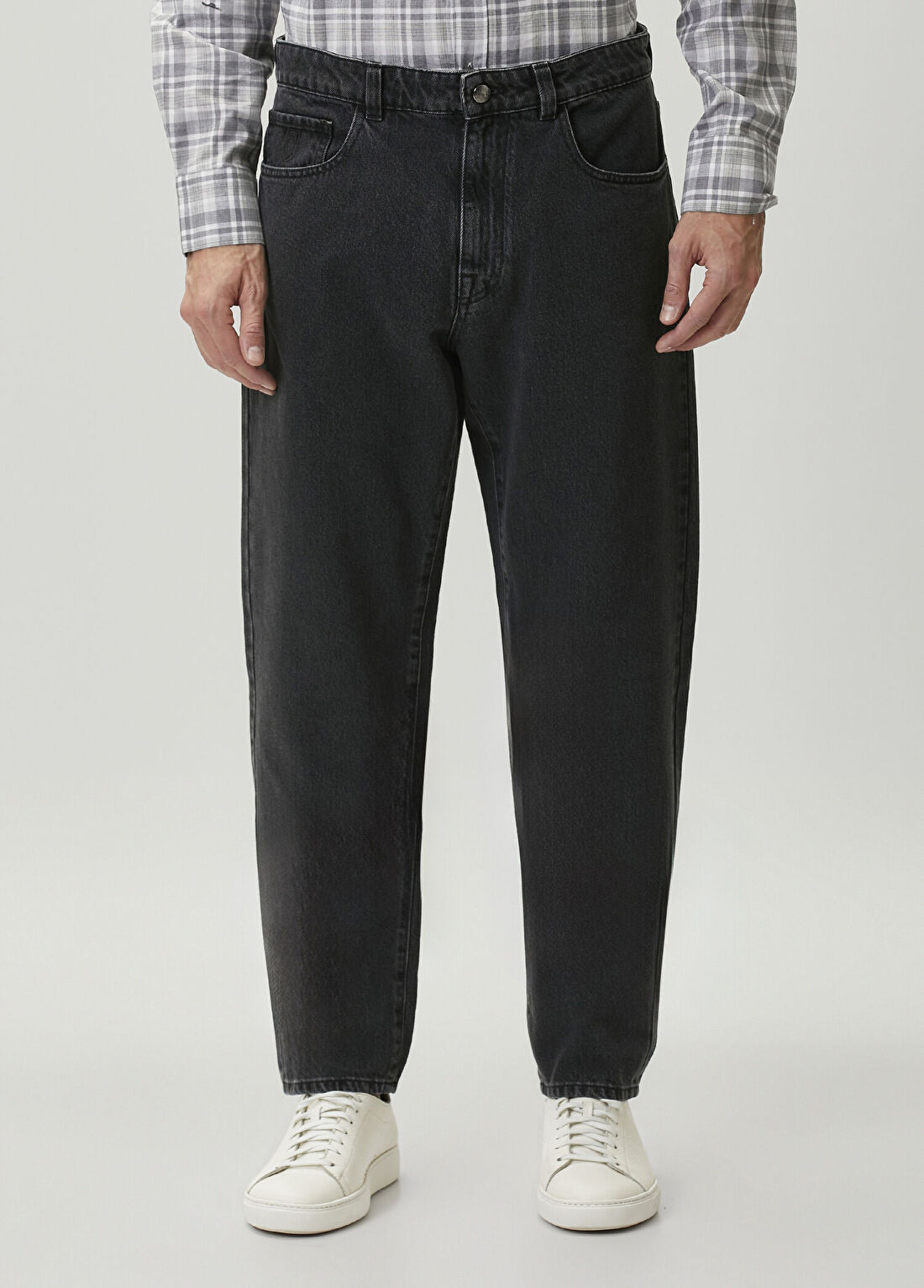 Canali Siyah Jean Pantolon görsel 2
