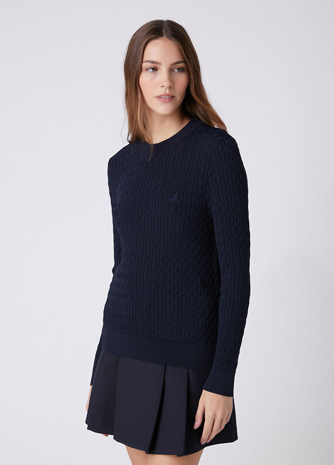 Beymen Club Lacivert Basic Saç Örgü Triko görsel 3