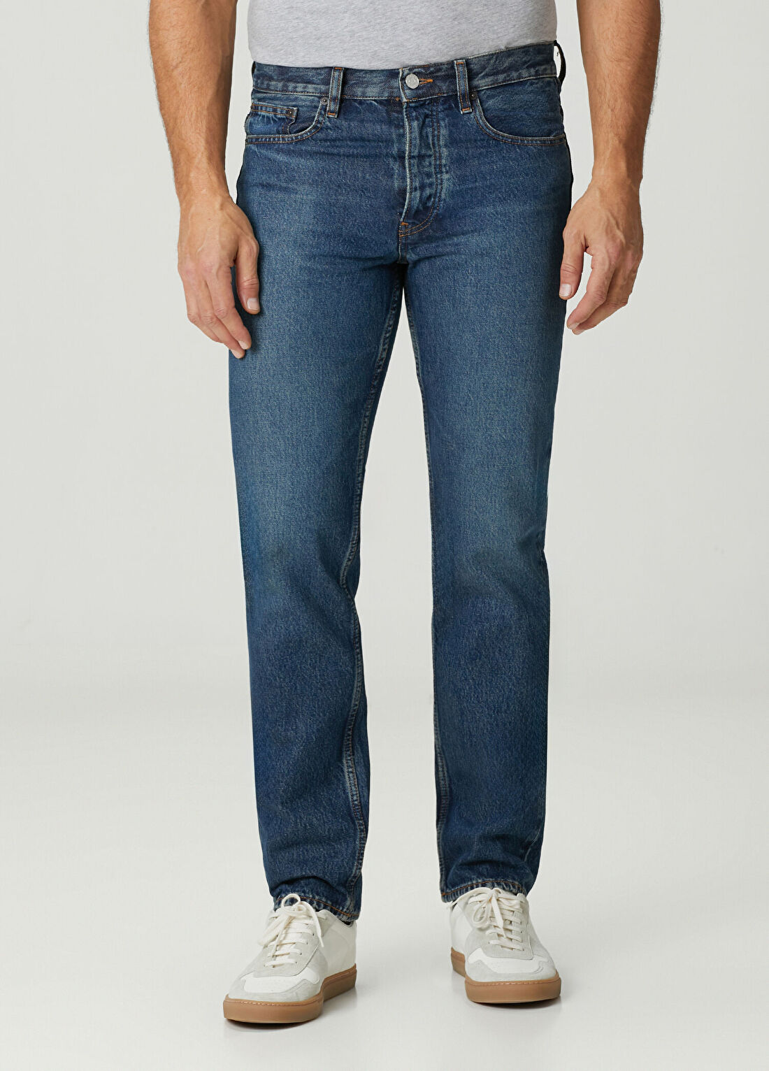Frame Denim Straight Indigo Jean Pantolon görsel 2