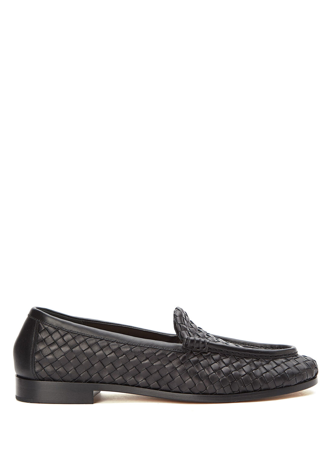 Bottega Veneta Silenzio Siyah Erkek Deri Loafer