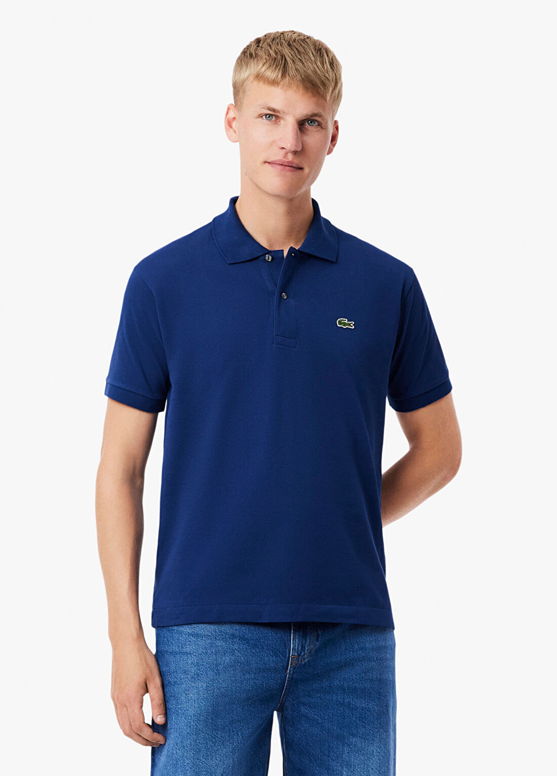 Lacoste Lacivert Classic Fit Polo Yaka Kısa Kollu Erkek T-Shirt