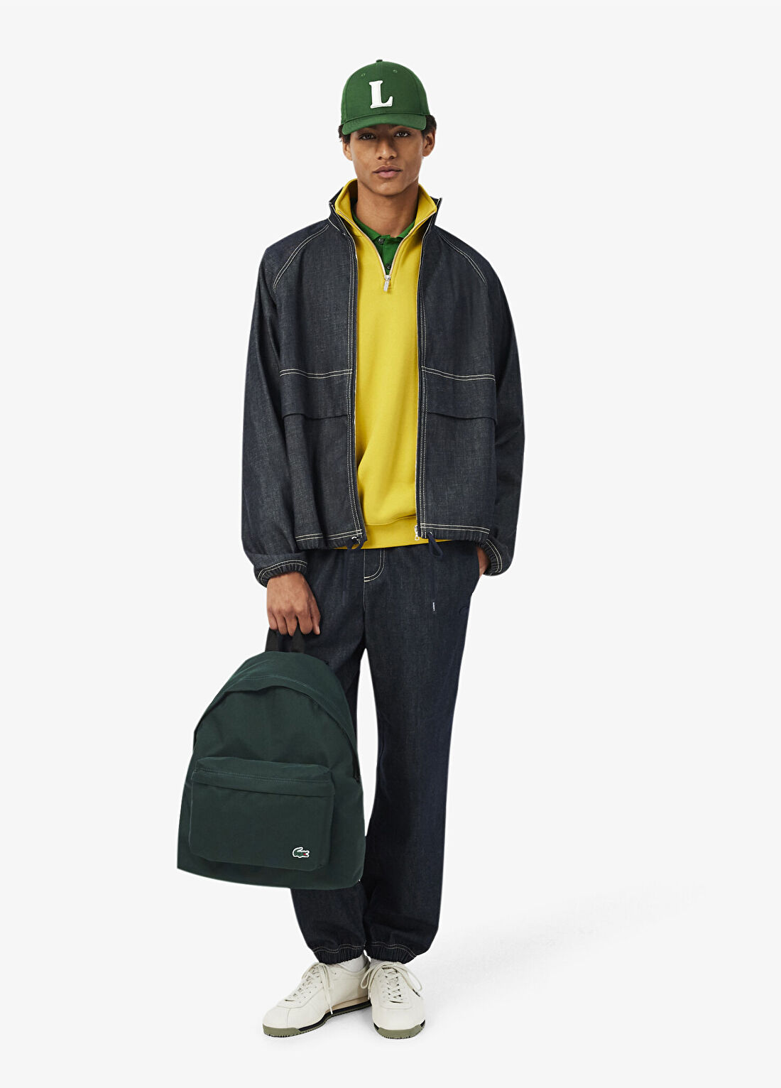Lacoste Casual Croc Koyu Yeşil Unisex Sırt Çantası görsel 4
