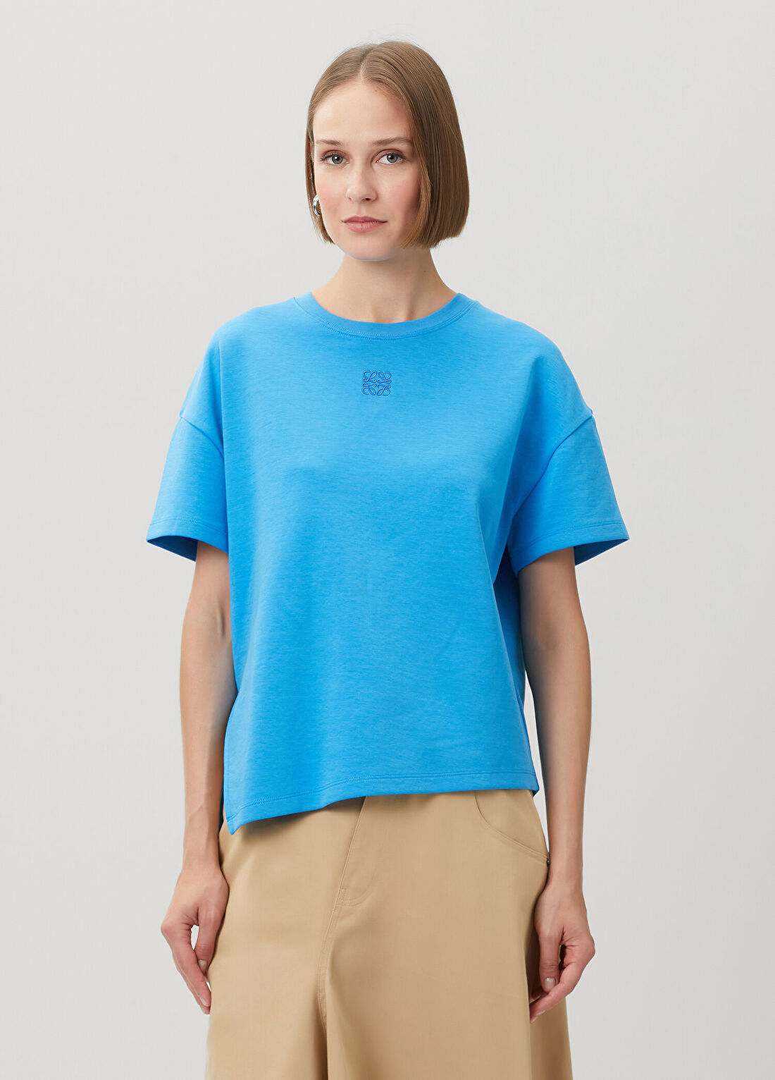 Loewe Mavi Asimetrik T-shirt