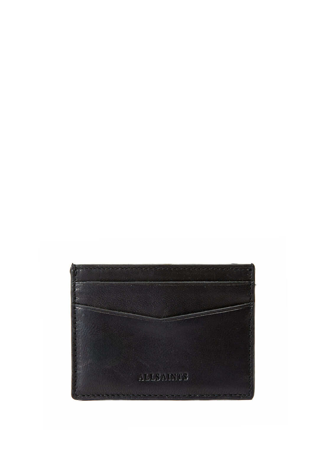 AllSaints Delph Siyah Erkek Deri Kartlık