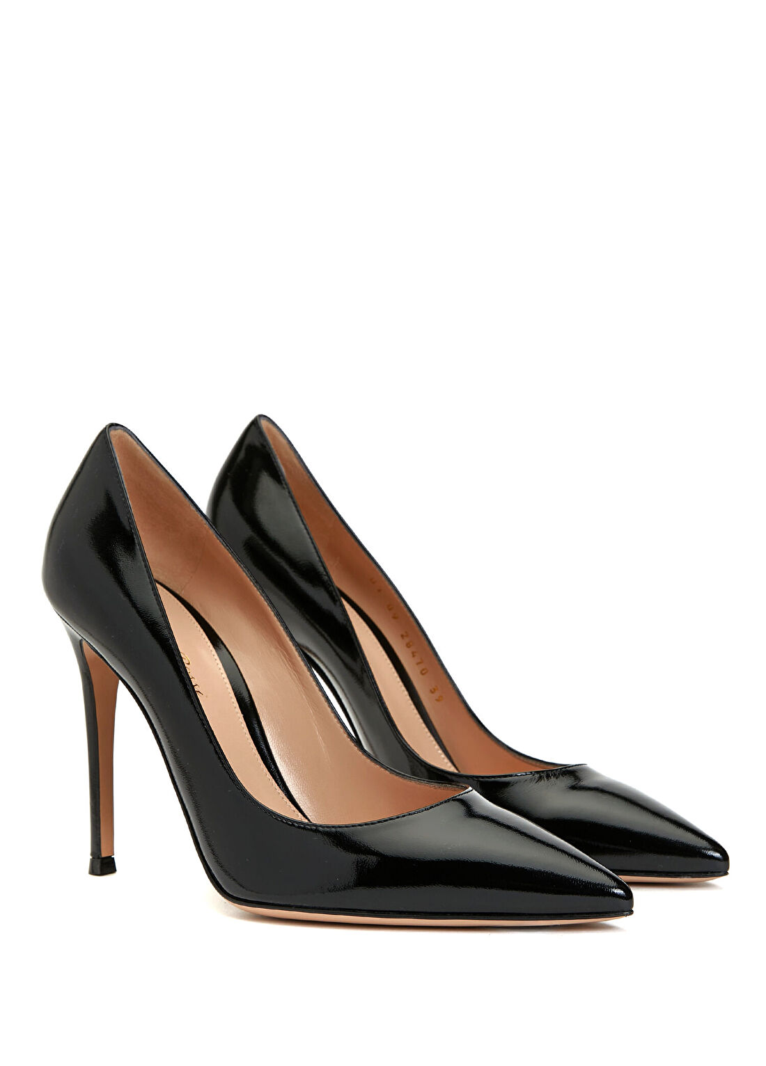 Gianvito Rossi Siyah Deri Stiletto görsel 2