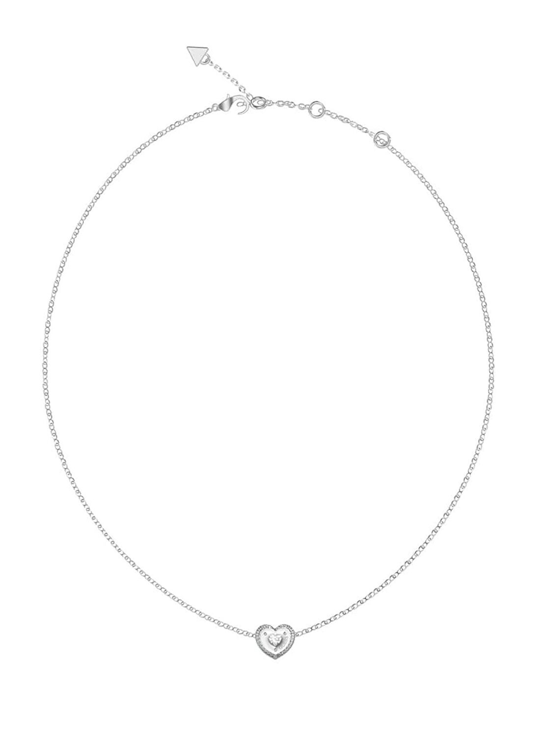 Guess JGUJUBN05549JWRHTU Kalpli Metalik Gri Çelik Kadın Kolye