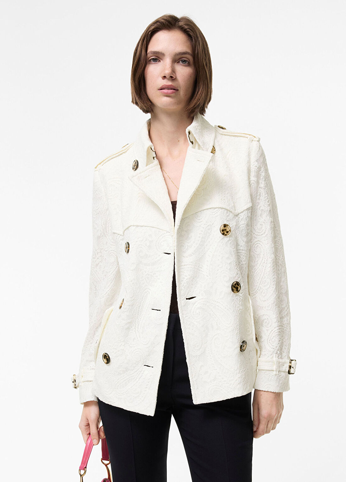 Burberry Beyaz Kadın Mont görsel 2