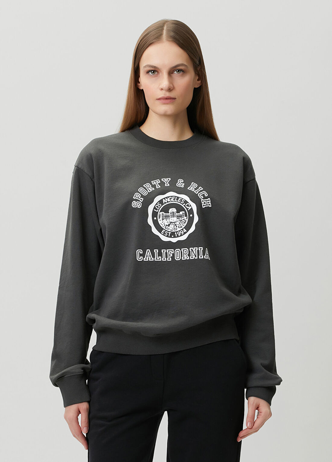 Sporty & Rich California Siyah Sweatshirt