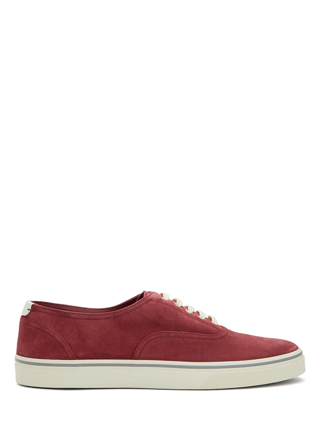 Brunello Cucinelli Bordo Erkek Süet Sneaker