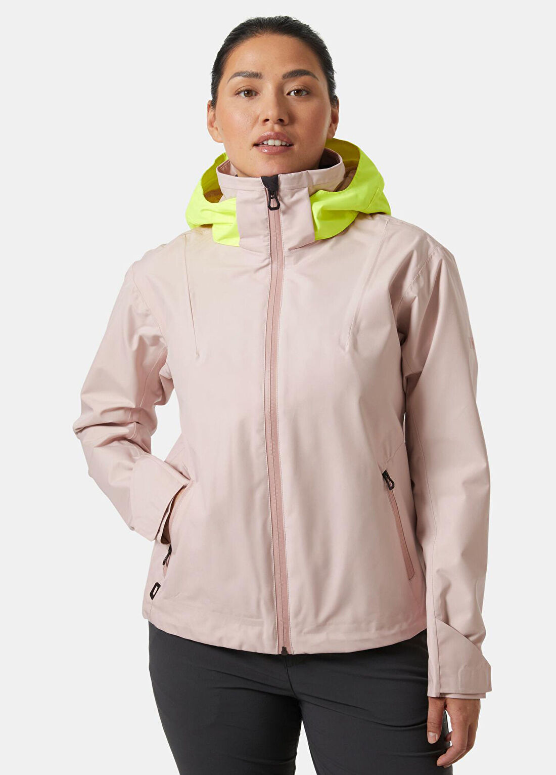 Helly Hansen W Inshore Cup Pink Cloud Kapüşonlu Kadın Mont görsel 2