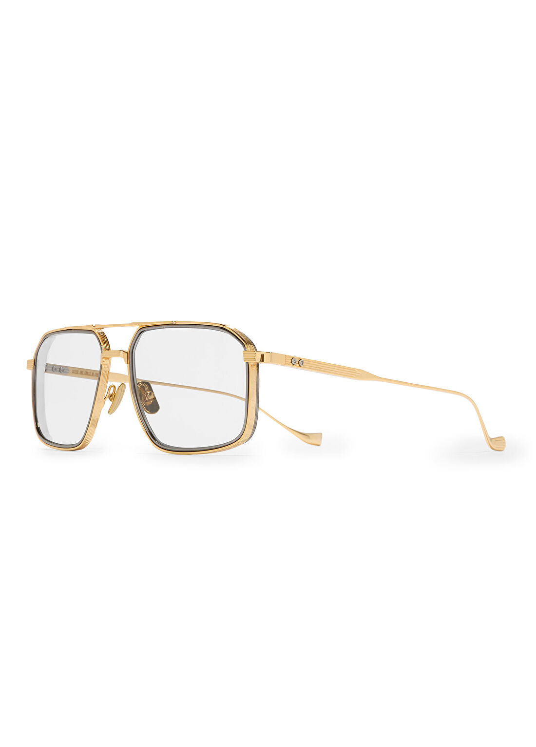 CUTLER AND GROSS Knightbridge 1971 Gold Dark Gun Metal Titanyum Unisex Güneş Gözlüğü görsel 2