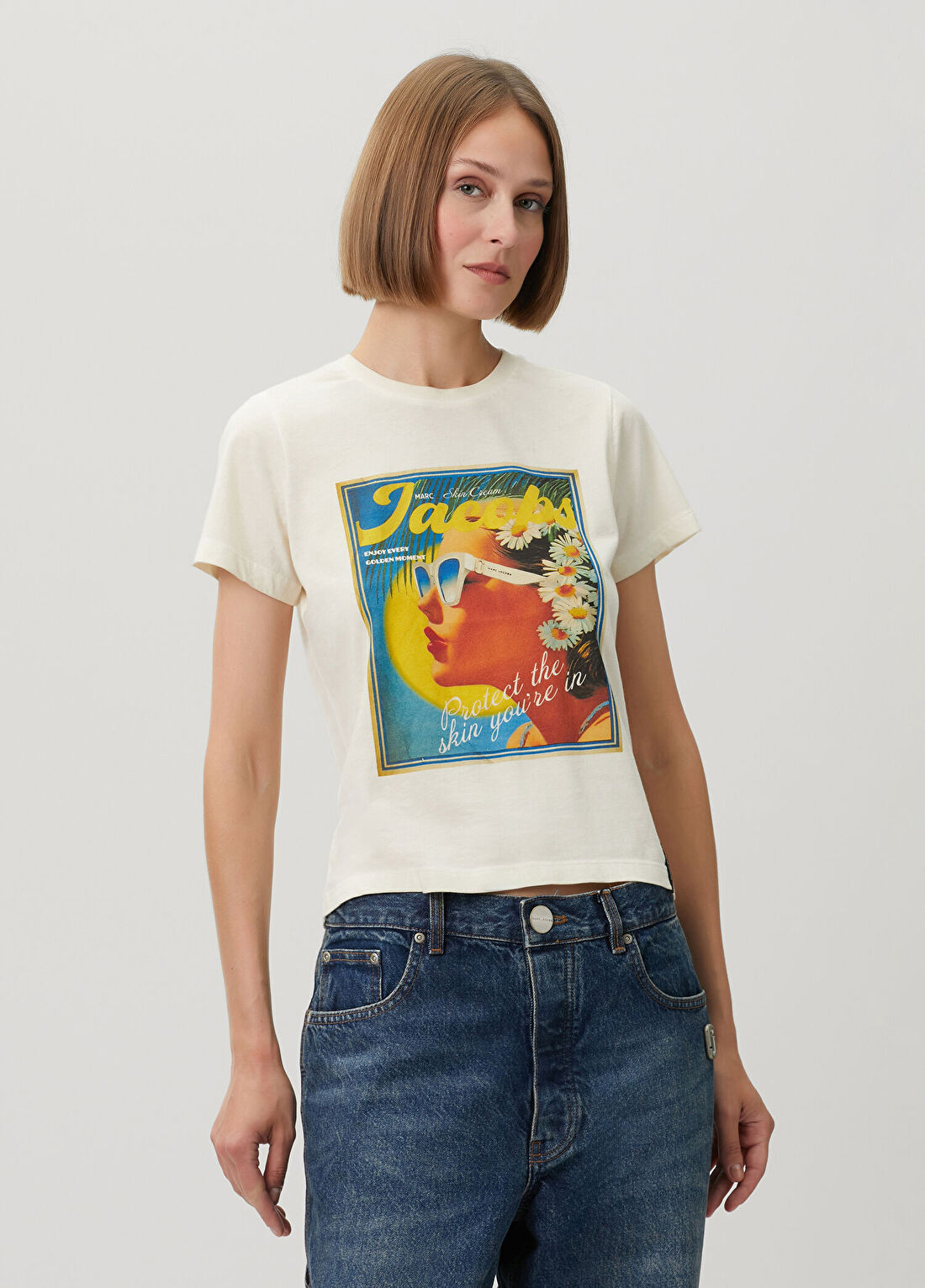 Marc Jacobs Sun Poster Beyaz T-shirt