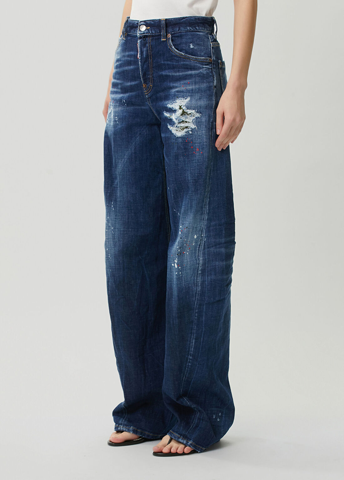 Dsquared2 Loose Twist Lacivert Jean Pantolon görsel 2