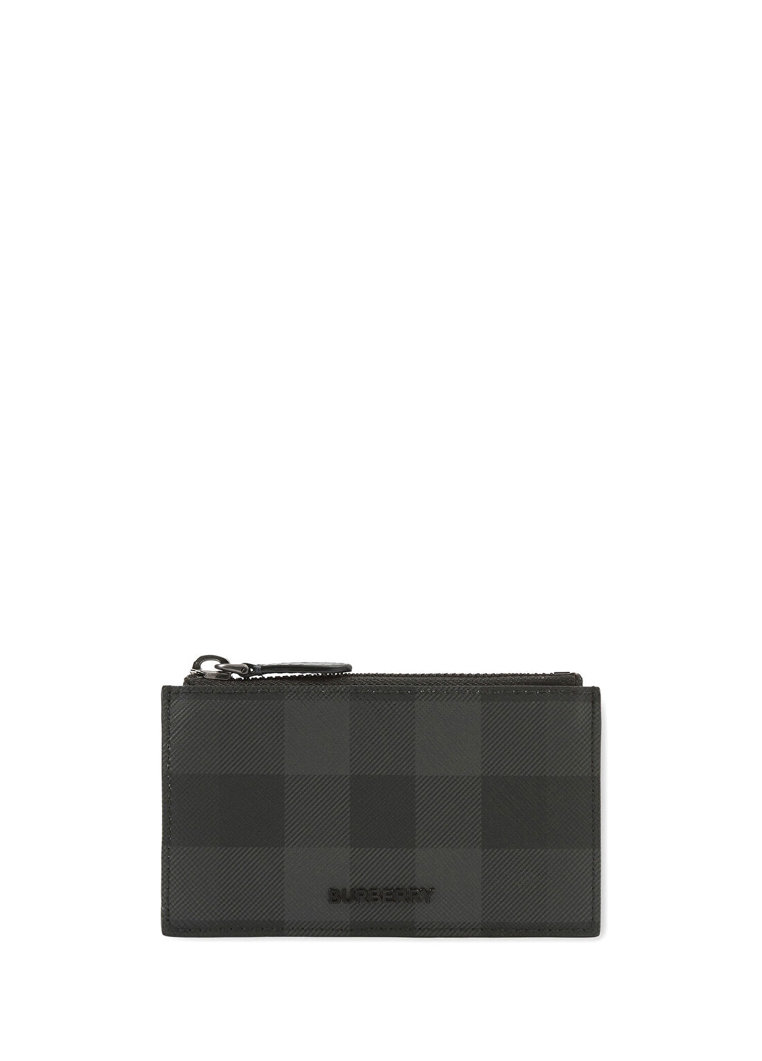 Burberry Check Gri Deri Erkek Kartlık