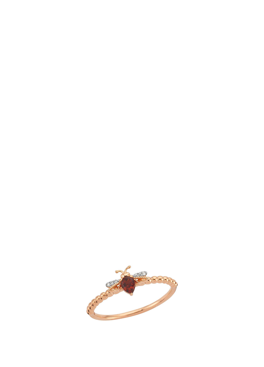 Bee Goddess Bee Kadın Altın Yüzük