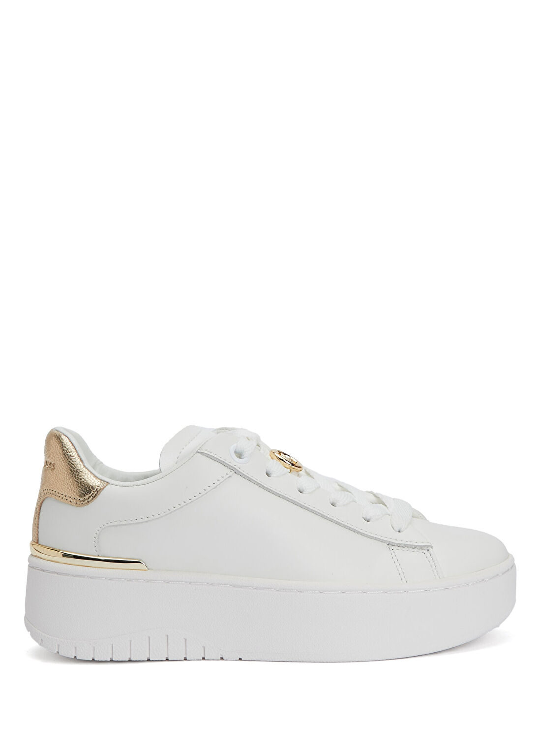 Michael Michael Kors Dottie Beyaz Gold Kadın Deri Sneaker