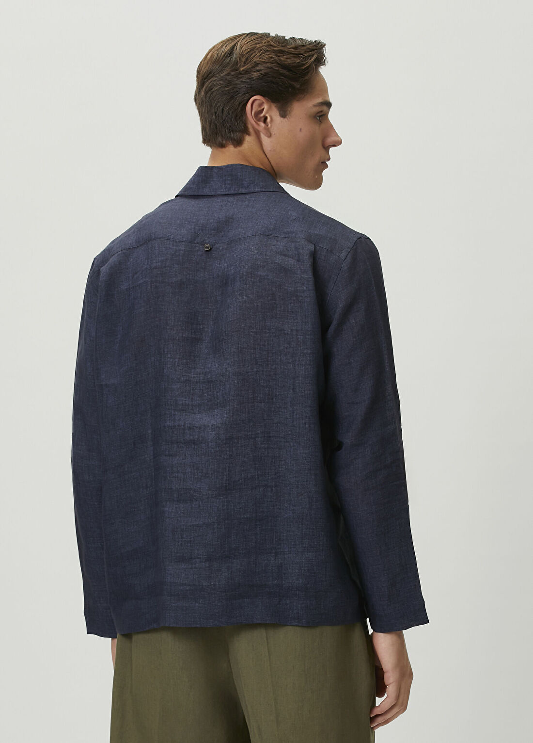 Paul Smith Lacivert Keten Gömlek görsel 3