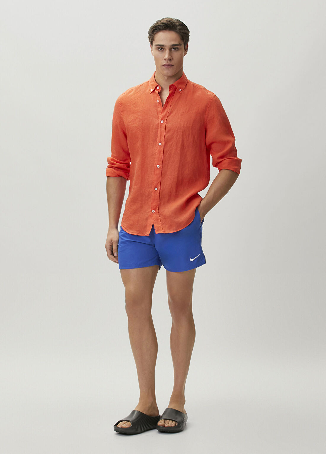 Nike 5" Brief-Lined Volley Mavi Mayo