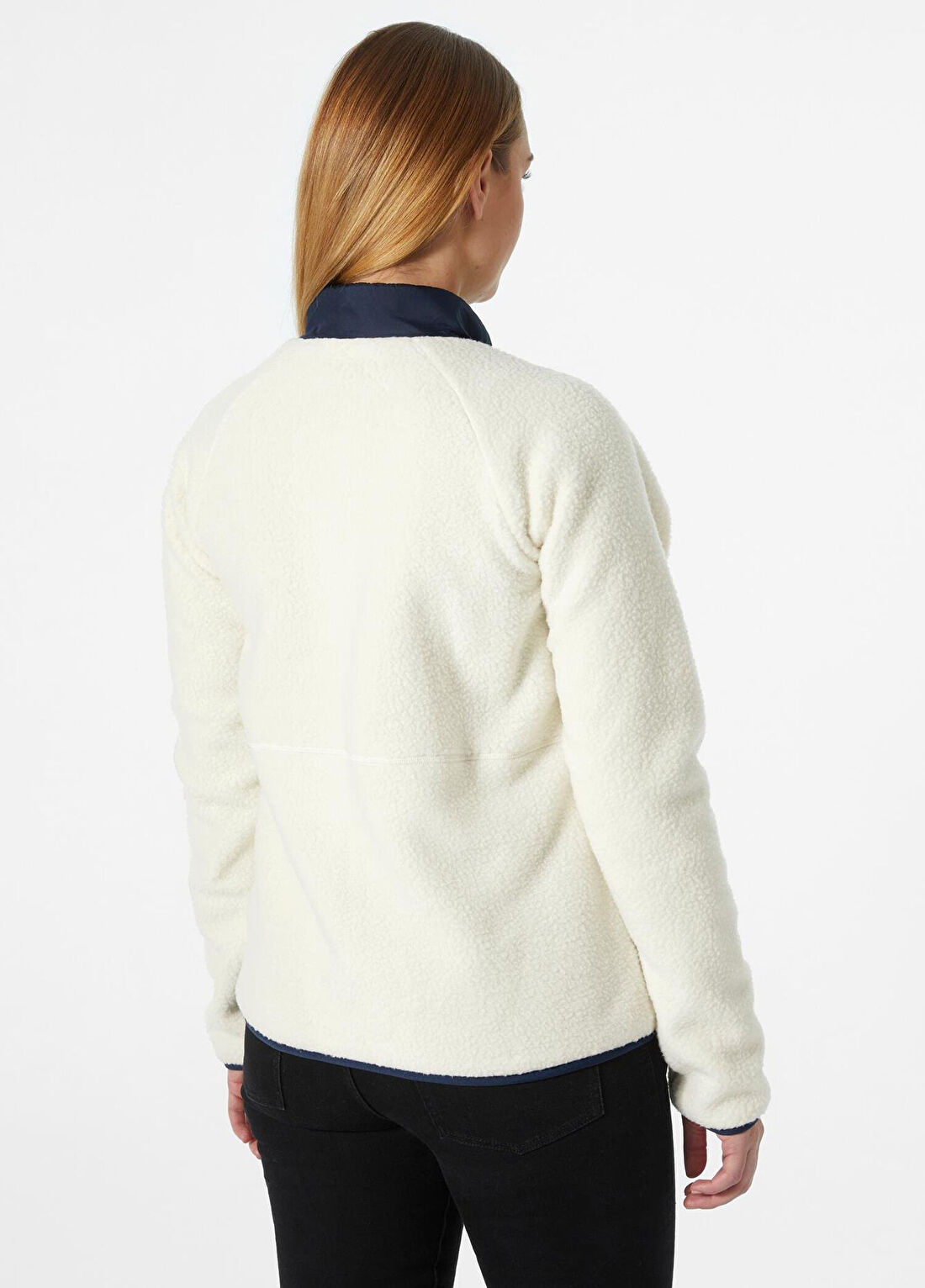 Helly Hansen W Aurora Pile Cream Fermuarlı Kadın Spor Sweatshirt görsel 3